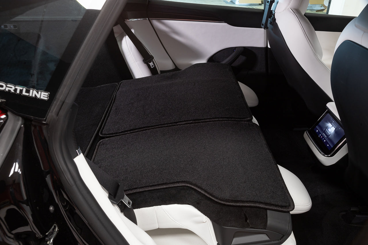 Tesla Model S Plaid & Long Range Precision Fit Customizable Premium 28oz Carpet Floor & Cargo Mats, 2021-Present