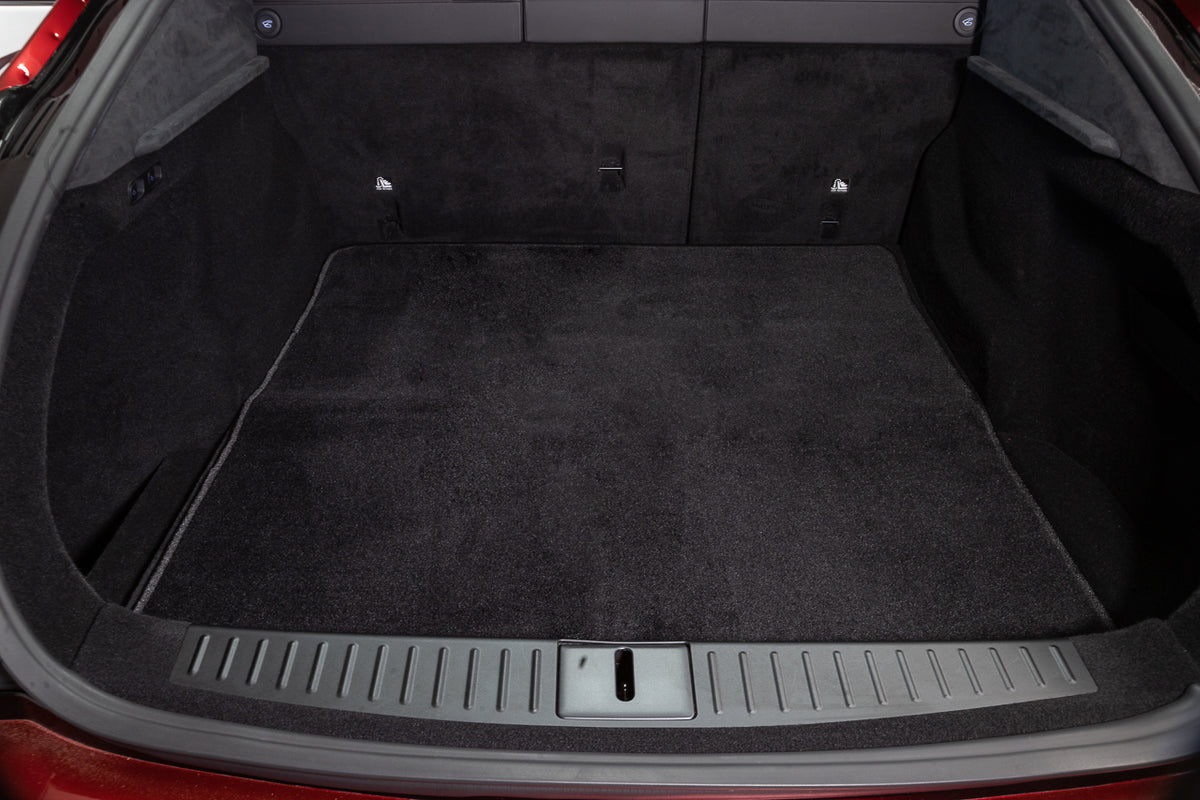 Tesla Model S Plaid &amp; Long Range Precision Fit Customizable Premium Carpet Floor &amp; Cargo Mats, 2021-Present