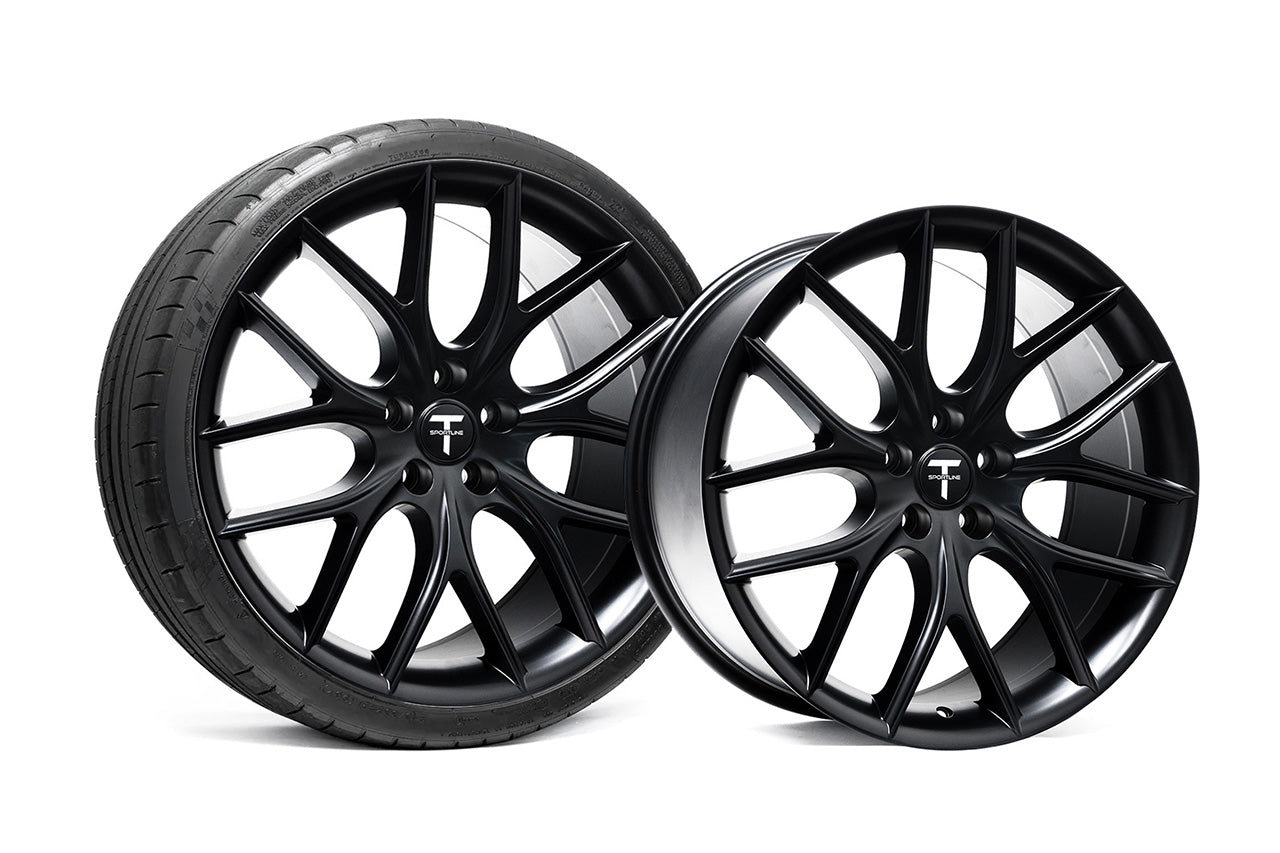 TSR 21" Tesla Model S Long Range & Plaid Wheel and Tire Package (Set of 4)