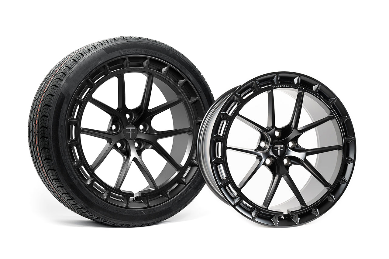 TSW115A Aero 19" Superwide Tesla Model 3 Fully Forged Lightweight Tesla Wheel and Tire Package (Set of 4)