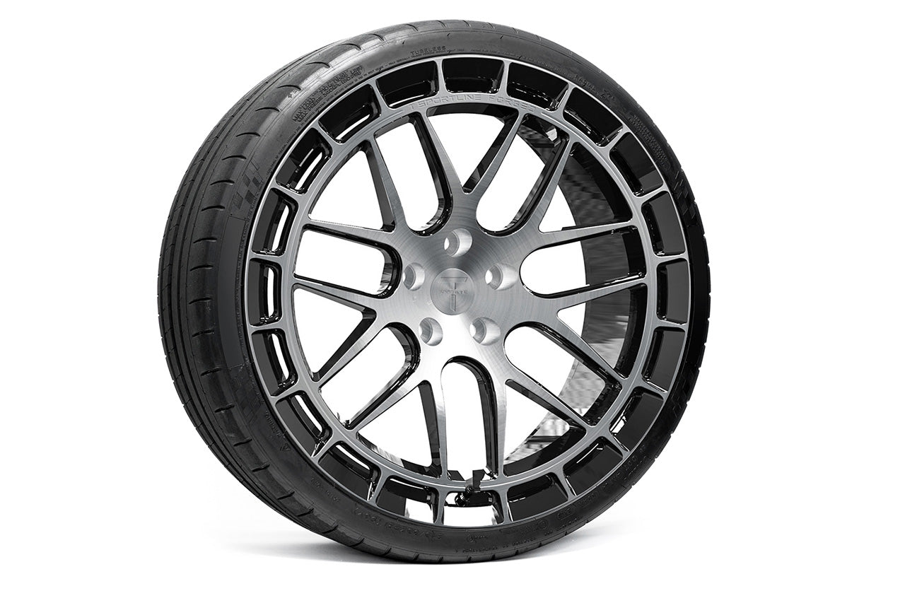 TSW117A 21" Tesla Model S Plaid & Long Range Fully Forged Lightweight Tesla Wheel and Tire Package (Set of 4)