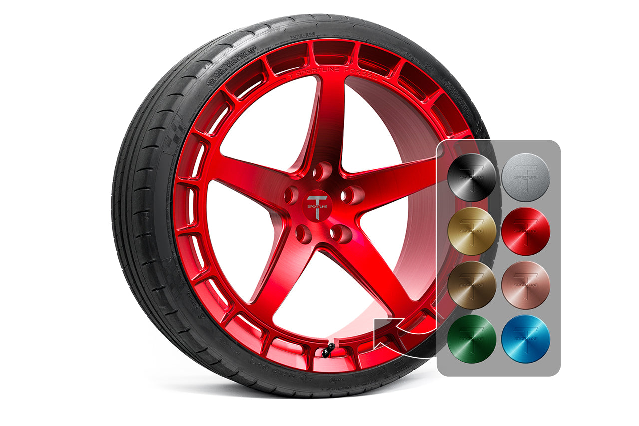 TSW150A 21" Tesla Model S Plaid & Long Range Fully Forged Lightweight Tesla Wheel and Tire Package (Set of 4)