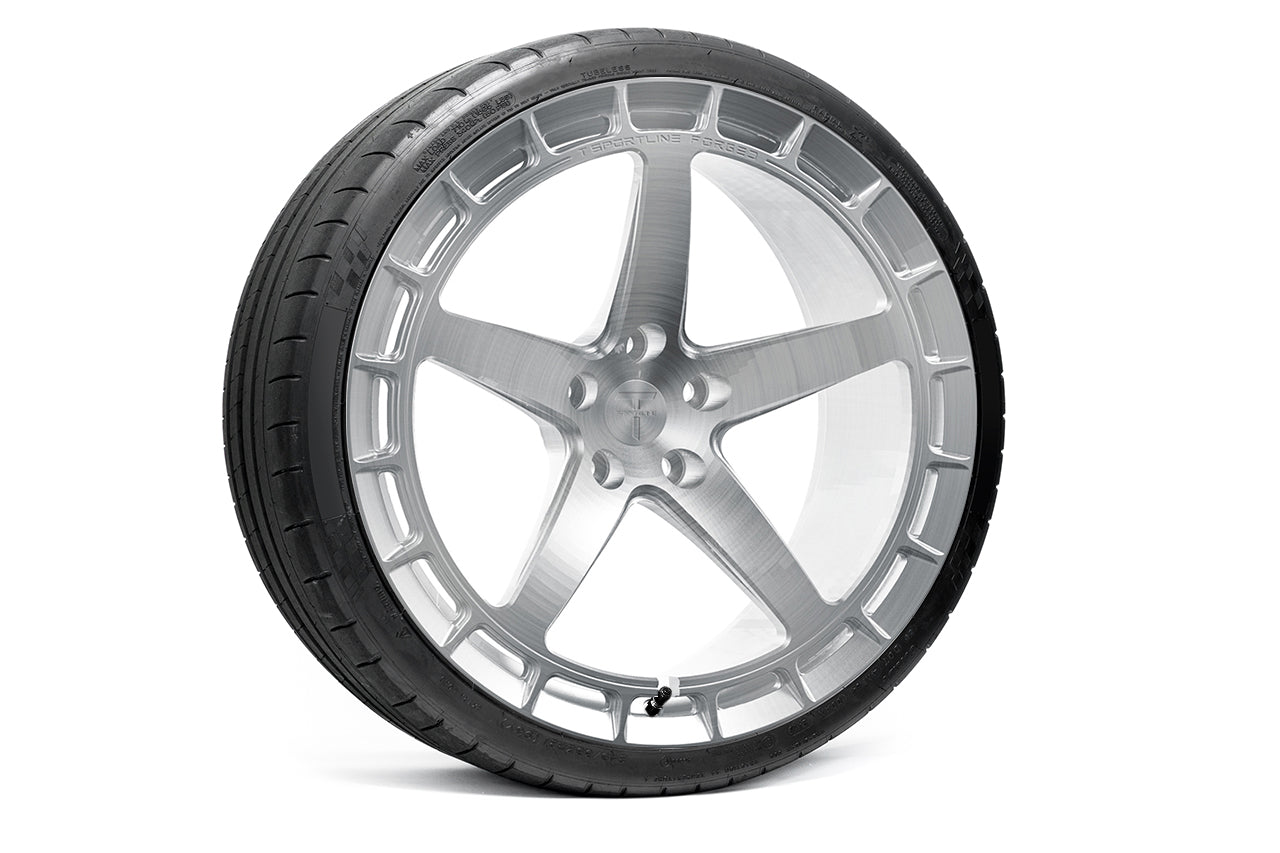 TSW150A 21" Tesla Model S Plaid & Long Range Fully Forged Lightweight Tesla Wheel and Tire Package (Set of 4)