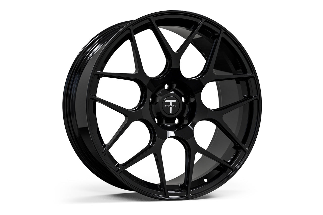 TXL117 21" Tesla Model S Plaid & Long Range Fully Forged Lightweight Tesla Wheel and Tire Package (Set of 4)
