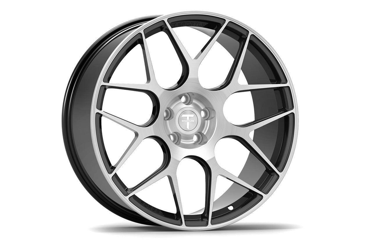 TXL117 21" Tesla Model S Plaid & Long Range Fully Forged Lightweight Tesla Wheel and Tire Package (Set of 4)