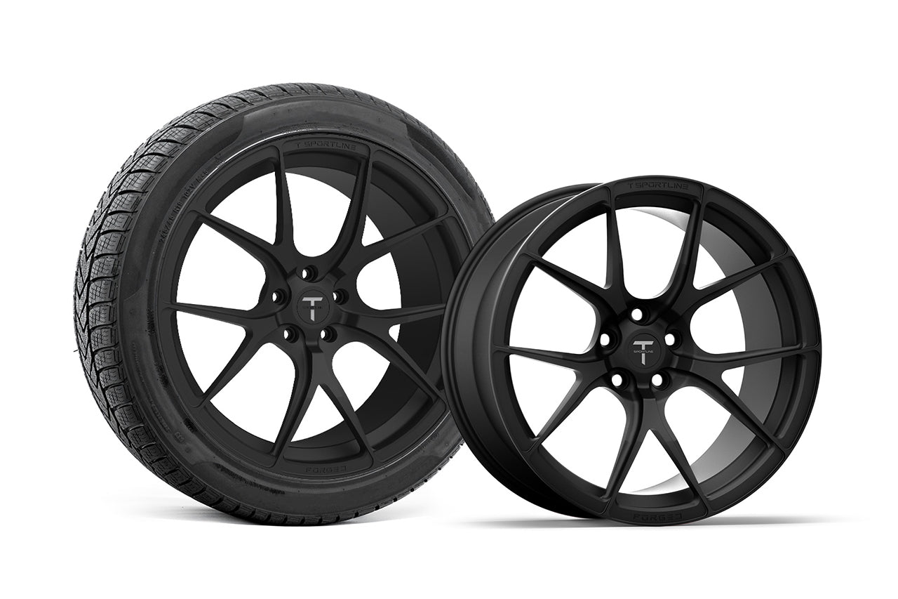 TS115 19" Tesla Model S Long Range & Plaid Wheel and Tire Package (Set of 4)