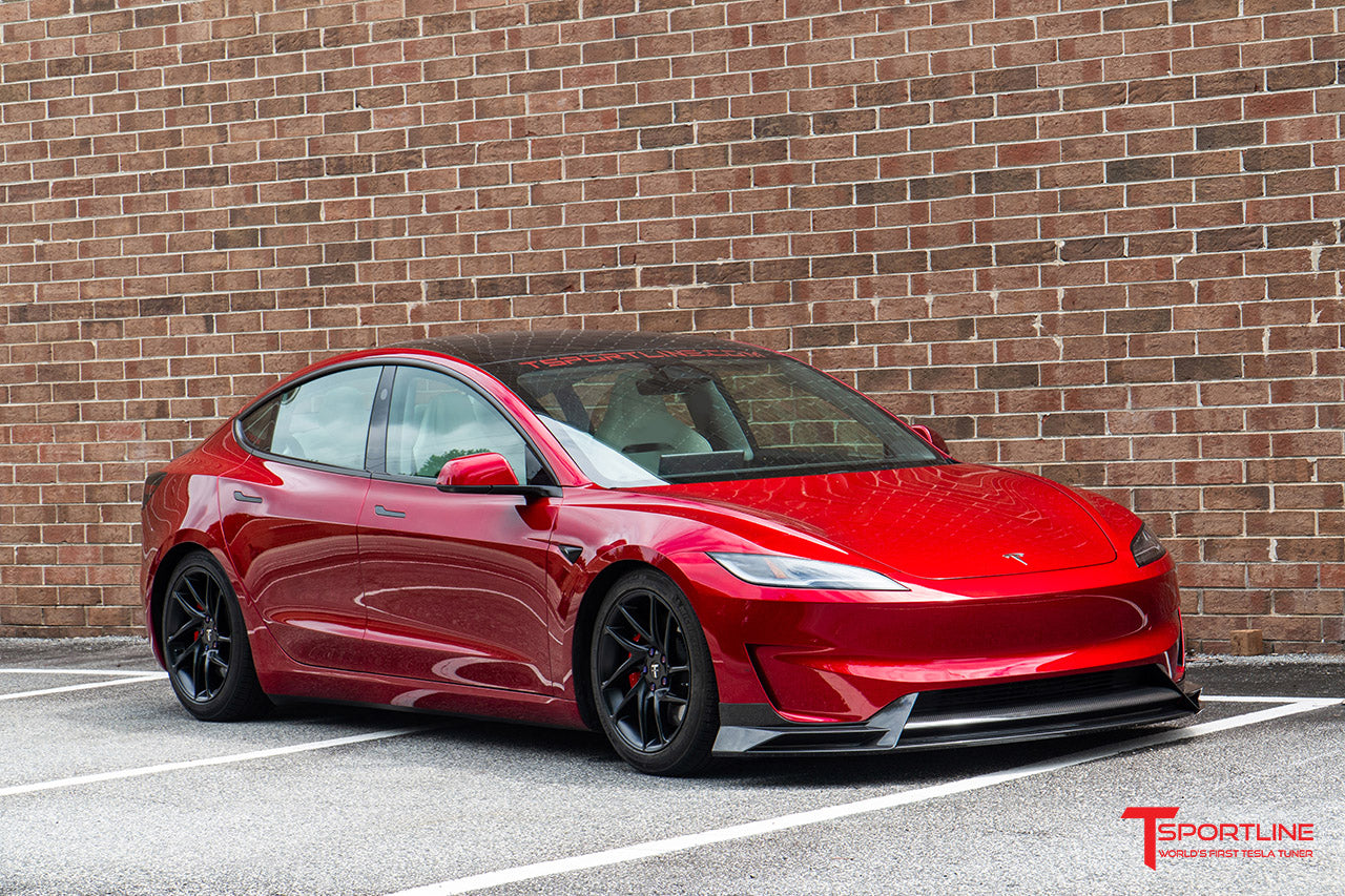 Tesla Model 3 Highland Performance Carbon Fiber Front Apron / Splitter