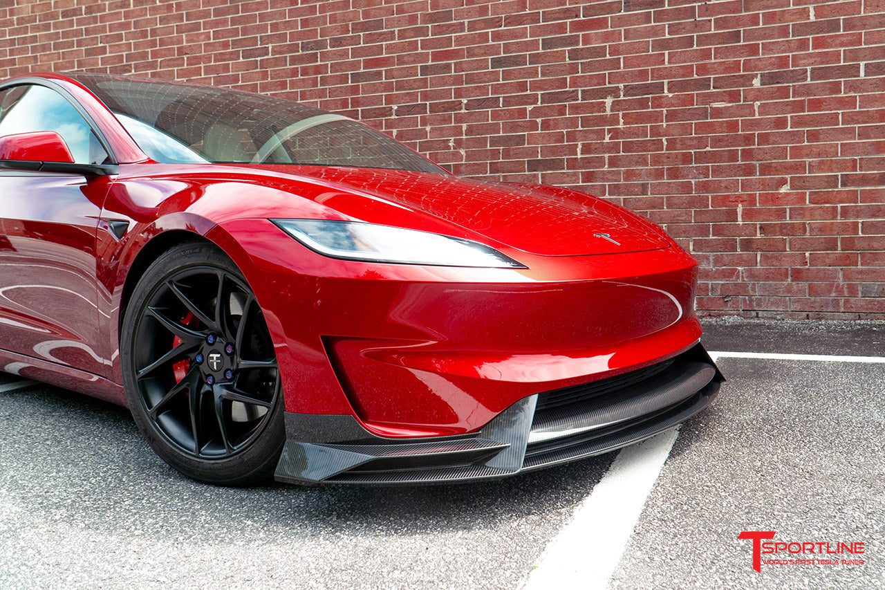Tesla Model 3 Highland Performance Carbon Fiber Front Apron / Splitter