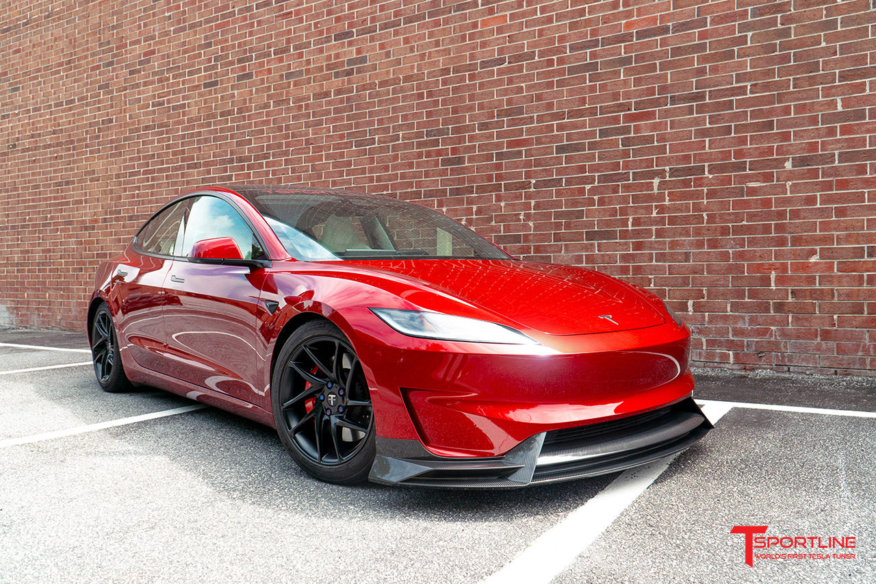 Tesla Model 3 Highland Performance Carbon Fiber Front Apron / Splitter