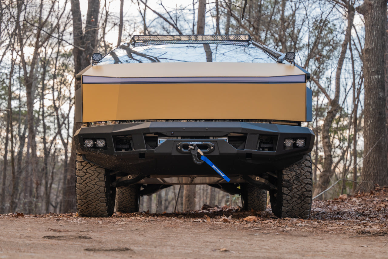 Tesla Cybertruck CTX Extreme Duty Steel Front Bumper with Integrated High-Output Power