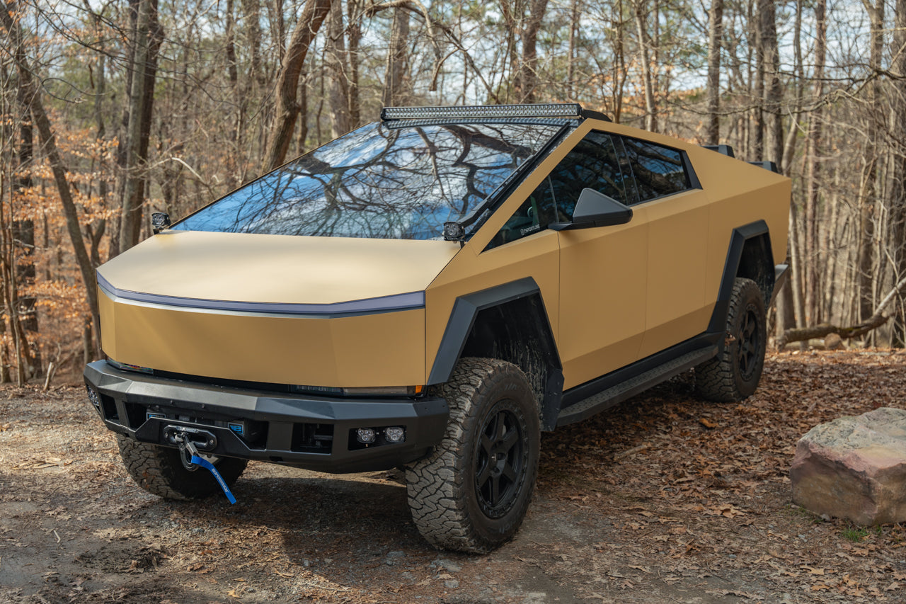 Tesla Cybertruck CTX Extreme Duty Steel Front Bumper with Integrated High-Output Power