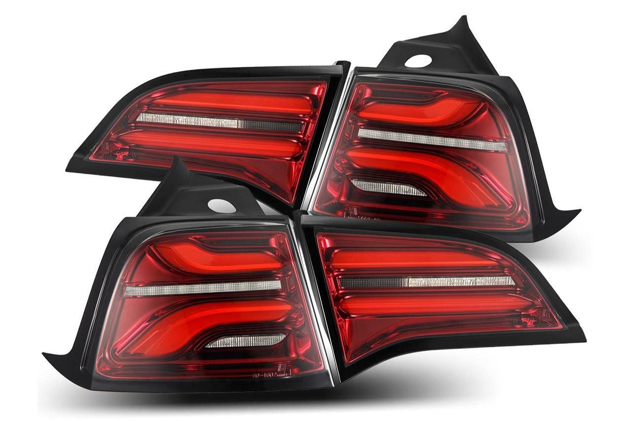 Alpharex PRO-Series LED Tesla Tail Lights for 2017-2023 Model 3 / 2020-2024 Model Y
