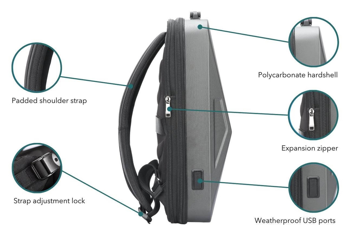 CyberBackPack 2.0 - Hardcover Laptop and Gear Back Pack for Tesla CyberTruck Enthusiasts