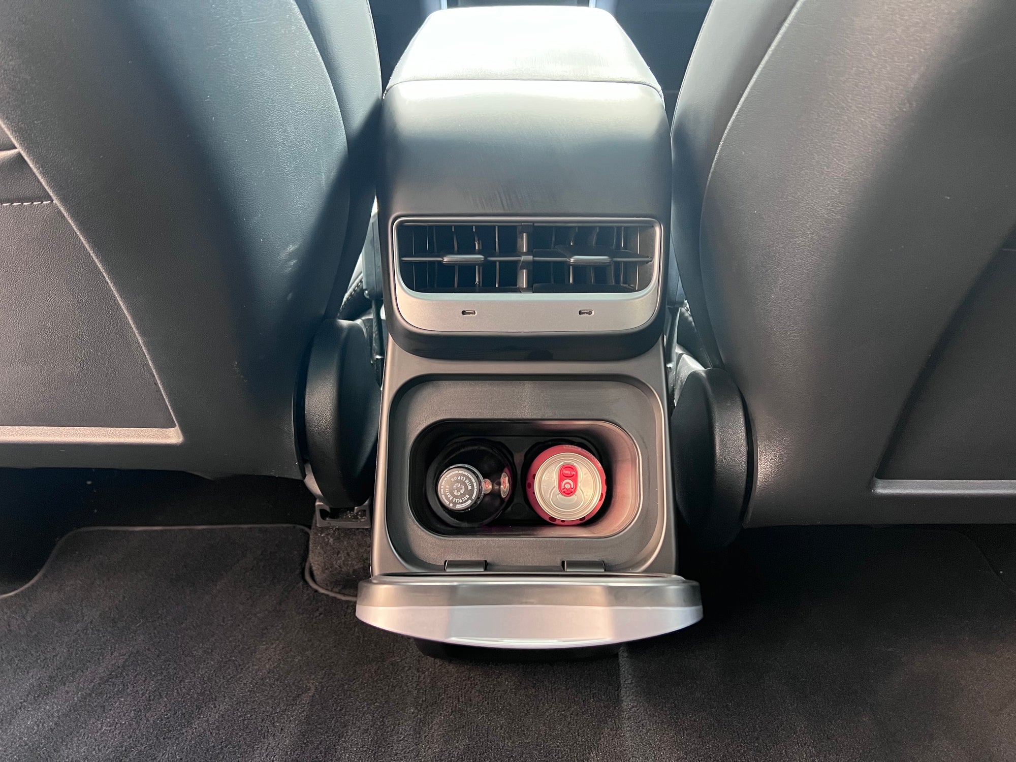 Tesla Model Y Middle Console Integrated & Powered Drink Cooler