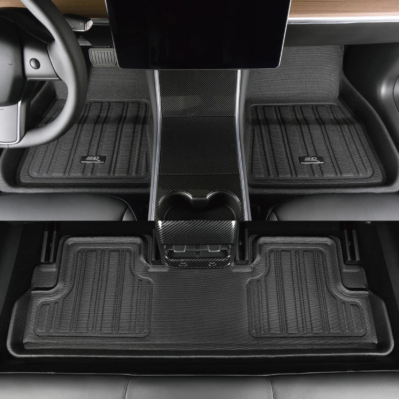 Tesla Model Y MAXpider 3D Elitect All-Weather Custom Fit Floor Liner Mats (Set of 3)