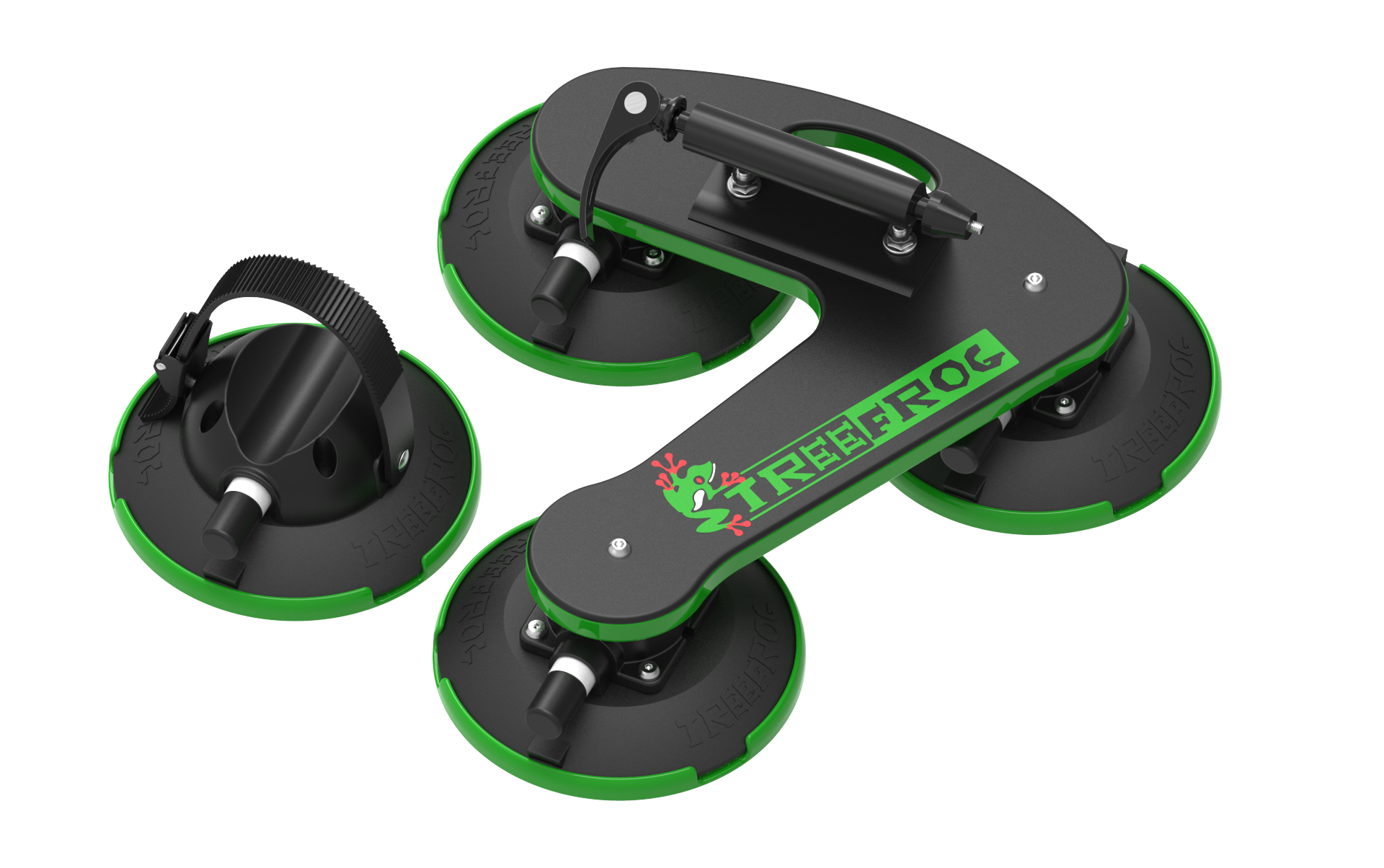 Tesla Vacuum Cup Quick Mount Roof Road & Mountain Bike TreeFrog Pro 1 Single Carrier Rack - One Bicycle