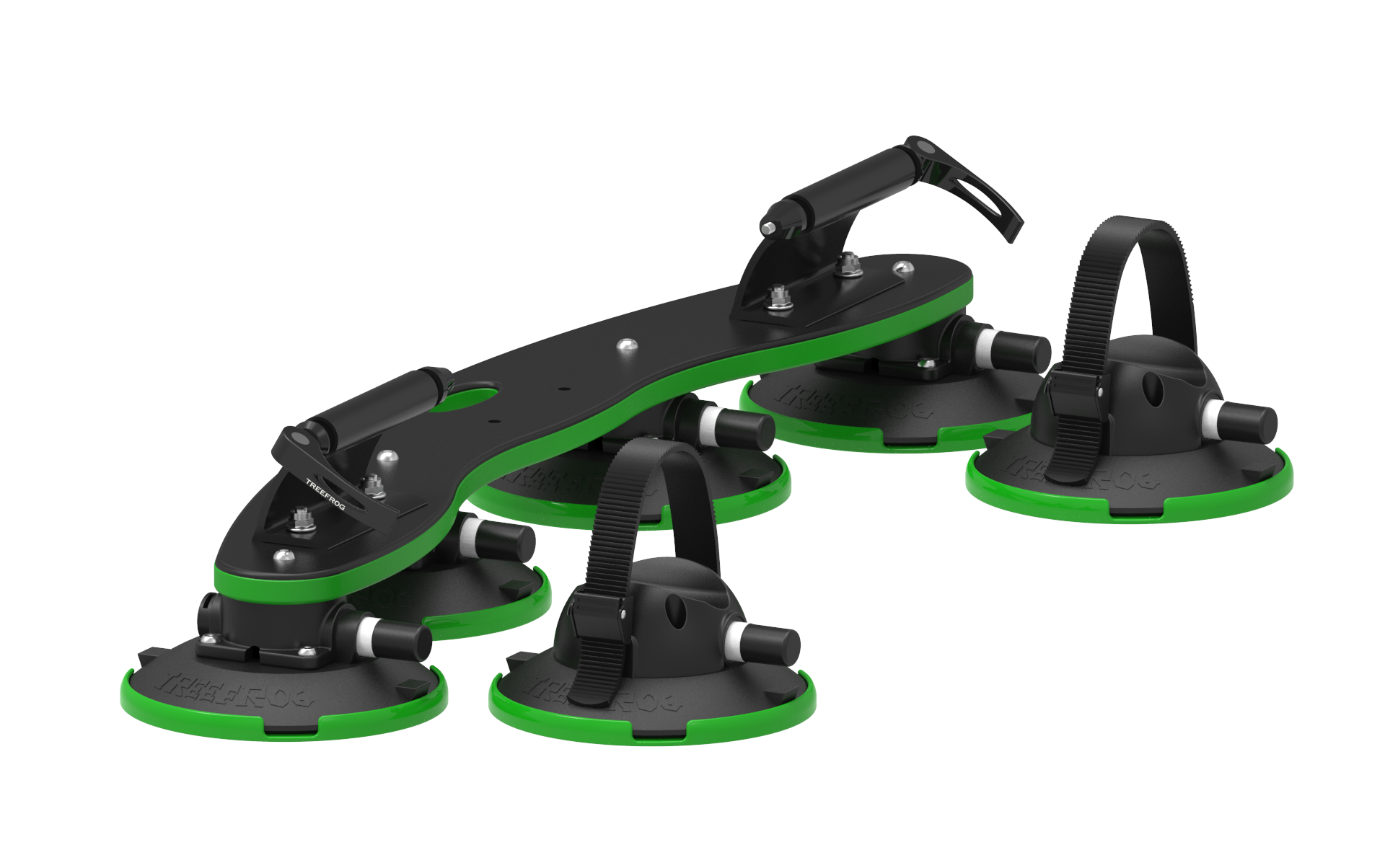 Tesla Vacuum Cup Quick Mount Roof Road & Mountain Bike TreeFrog Pro 2 Double Carrier Rack - Two Bicycles
