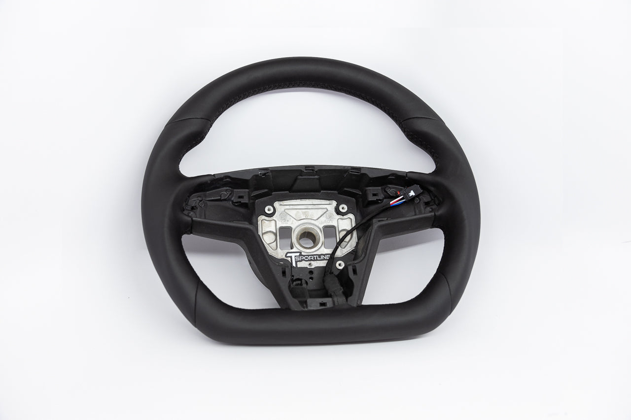 Model S / X Plaid & Long Range Performance Grip Round Steering Wheel Yoke Replacement 2021-Present