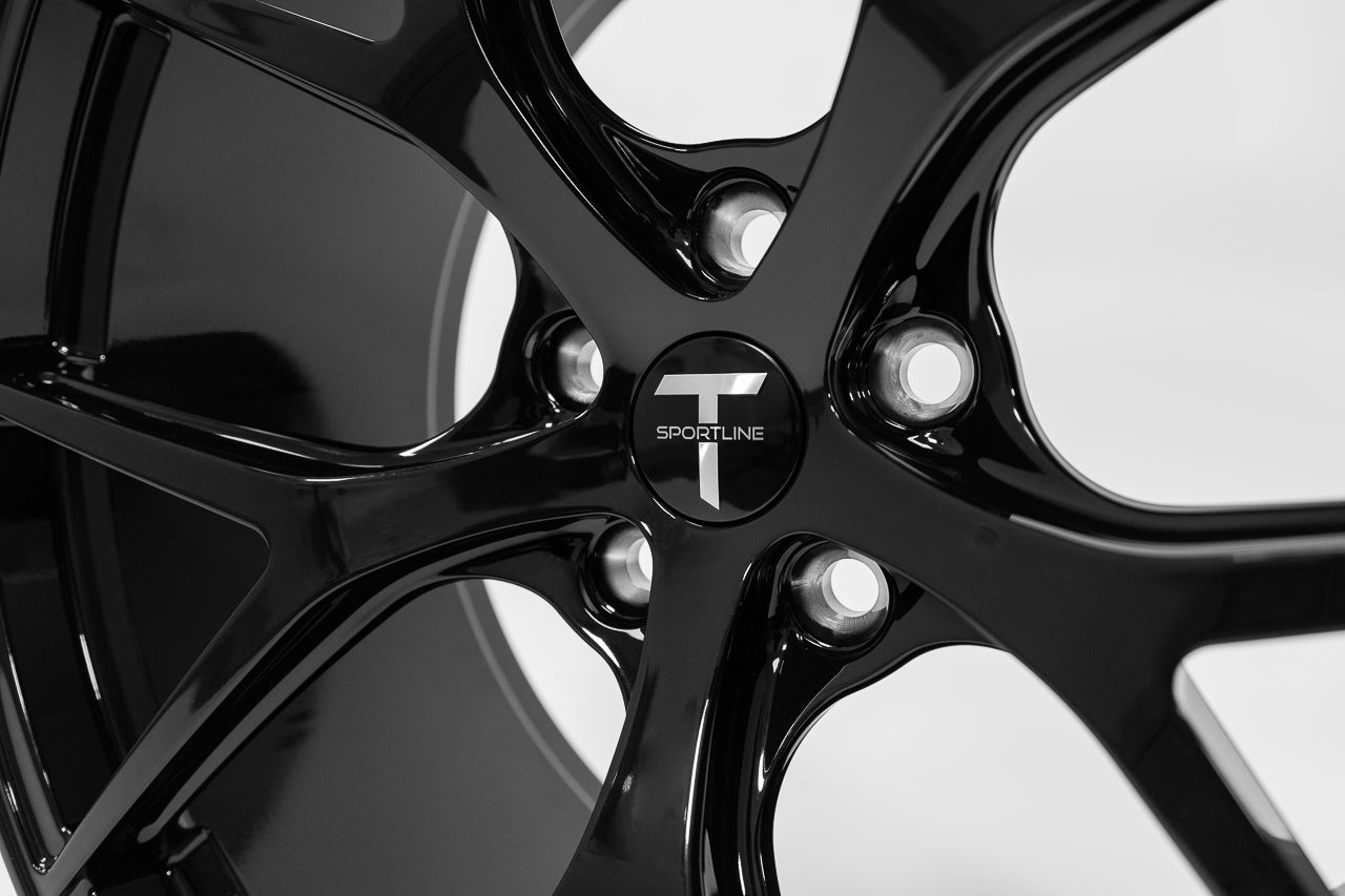 TXL115 21" Tesla Model S Plaid & Long Range Fully Forged Lightweight Tesla Wheel and Tire Package (Set of 4)
