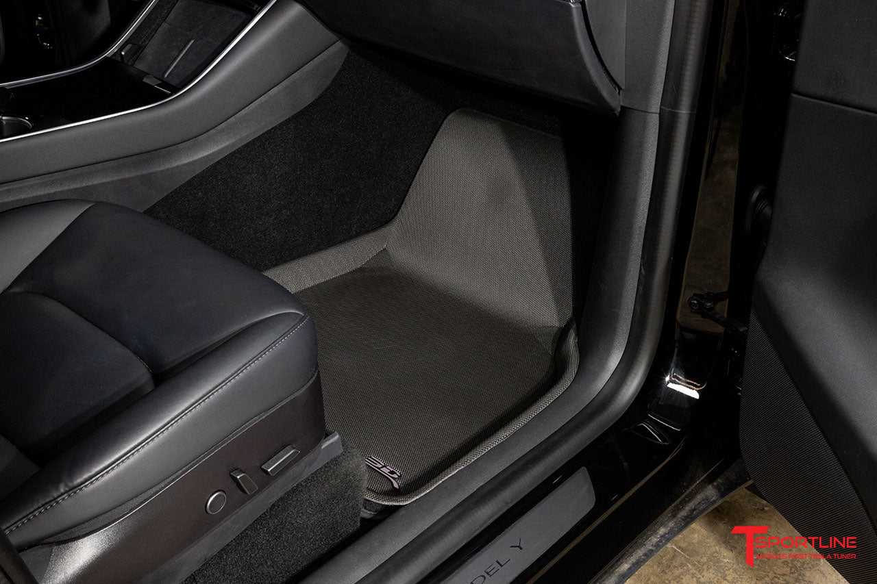 Tesla Model Y MAXpider 3D Kagu All-Weather Custom Fit Floor Liner Mats (Set of 3)