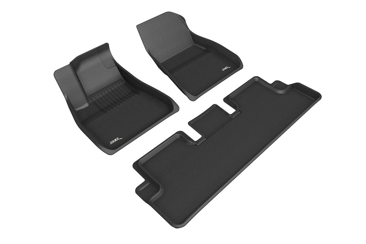 Tesla Model 3 MAXpider 3D Kagu All-Weather Custom Fit Floor Liner Mats (set of 3)