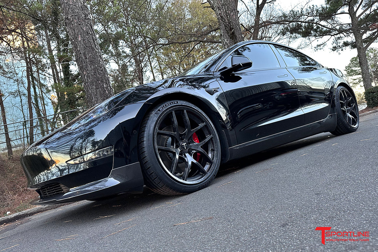 TSC 20" Tesla Model 3 Forged Carbon Fiber Wheel and Tire Package (Set of 4)