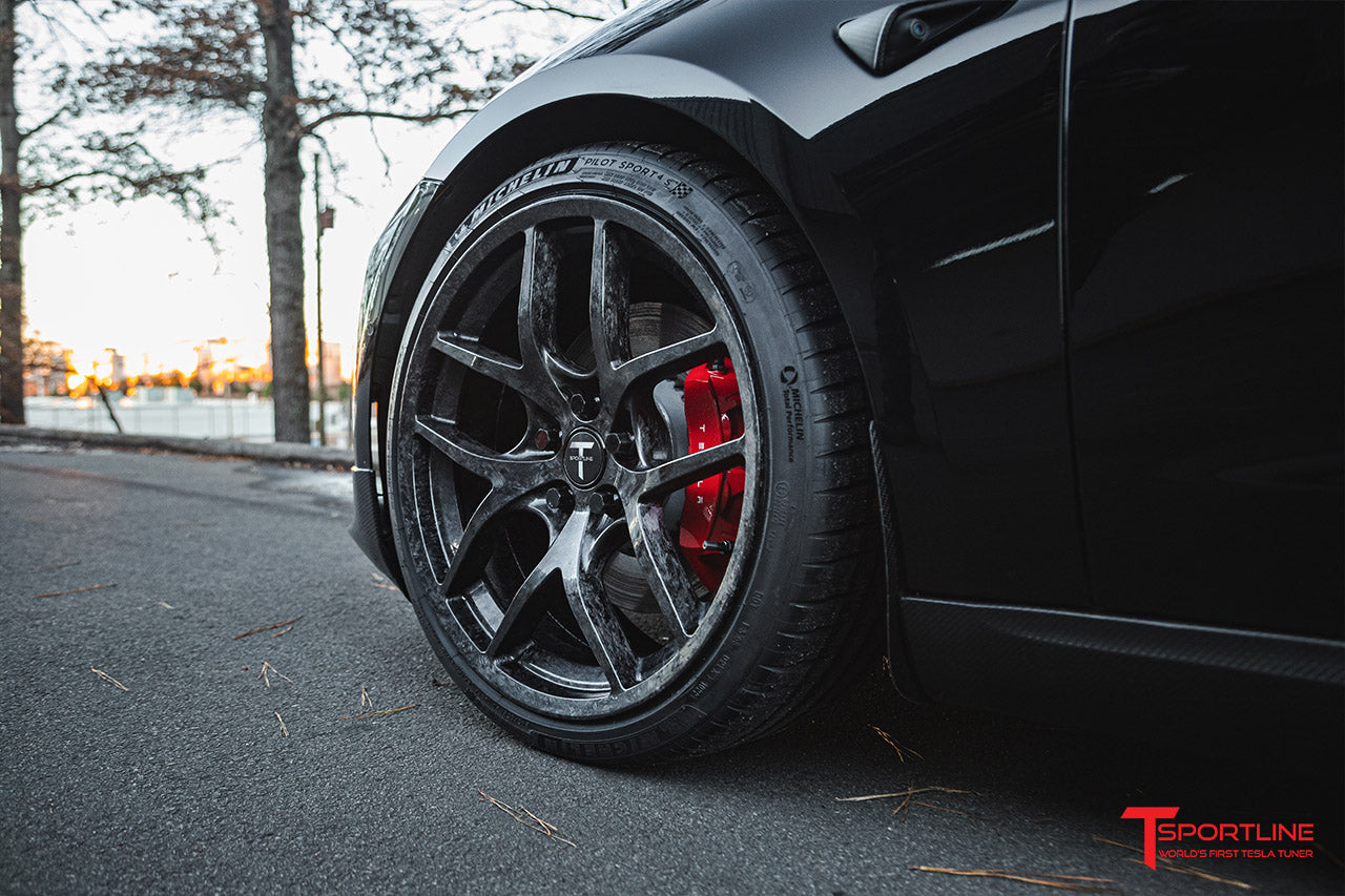 TSC 20" Tesla Model 3 Forged Carbon Fiber Wheel and Tire Package (Set of 4)