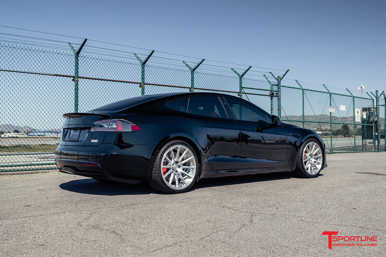 TS112 21" Tesla Model S Long Range & Plaid Wheel and Tire Package (Set of 4)