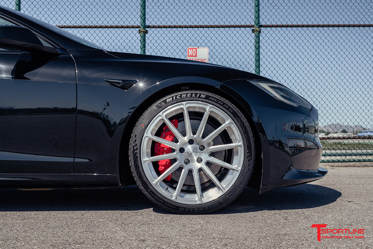 TS112 21" Tesla Model S Long Range & Plaid Wheel and Tire Package (Set of 4)