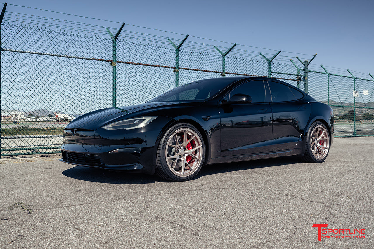TS115 21" Tesla Model S Long Range & Plaid Wheel and Tire Package (Set of 4)