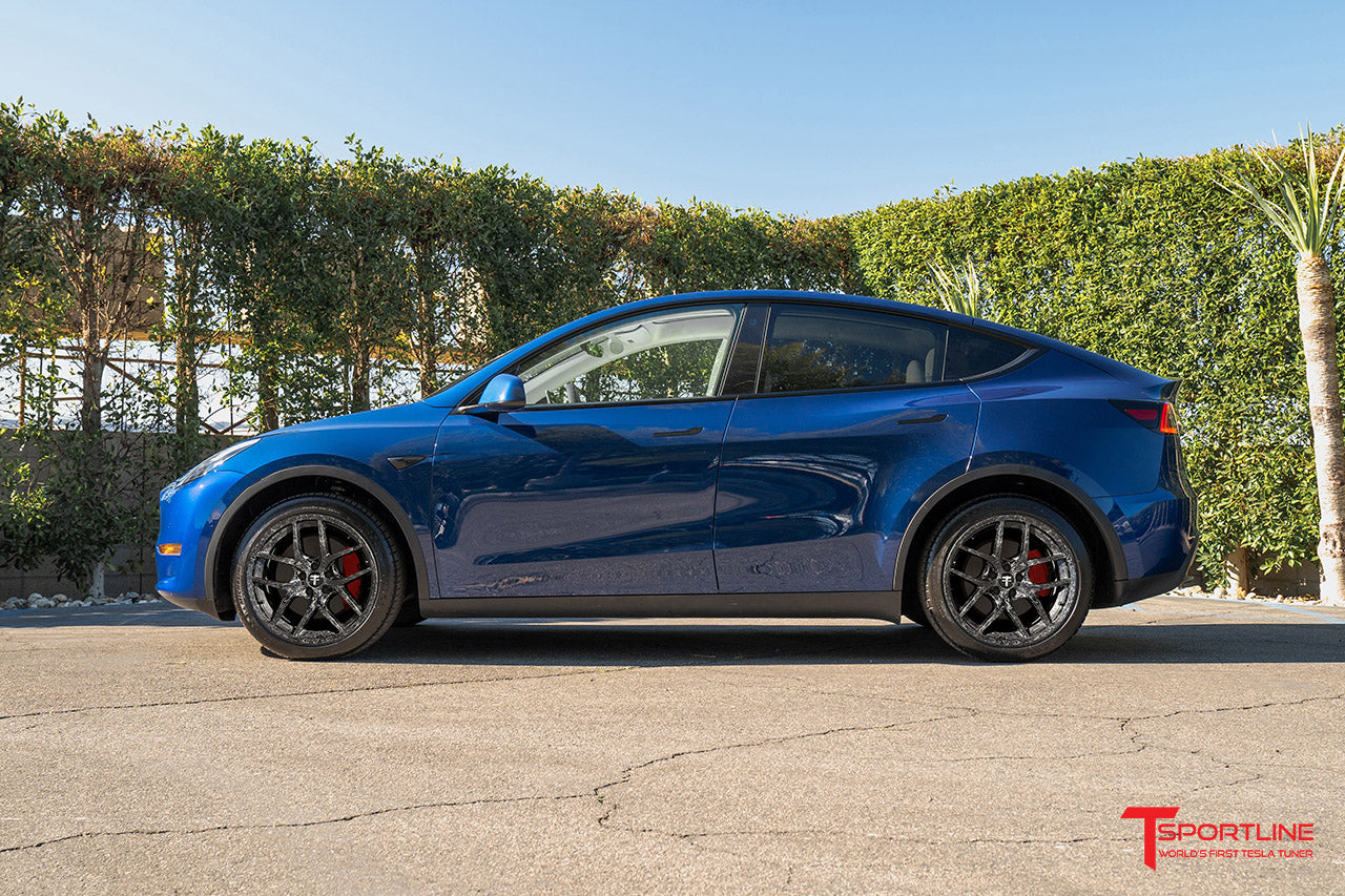 TSC 20" Tesla Model Y Forged Carbon Fiber Wheel and Tire Package (Set of 4)