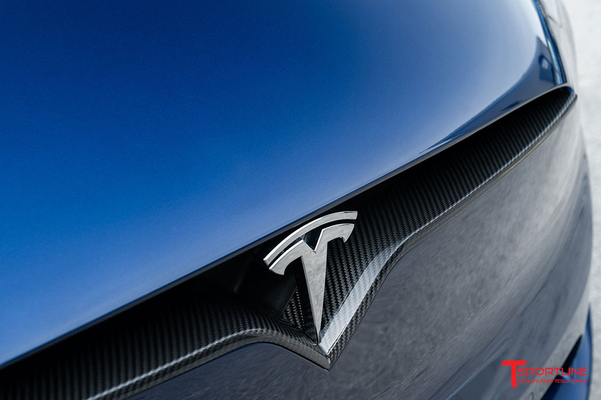 Tesla Model X Carbon Fiber Front V Trim