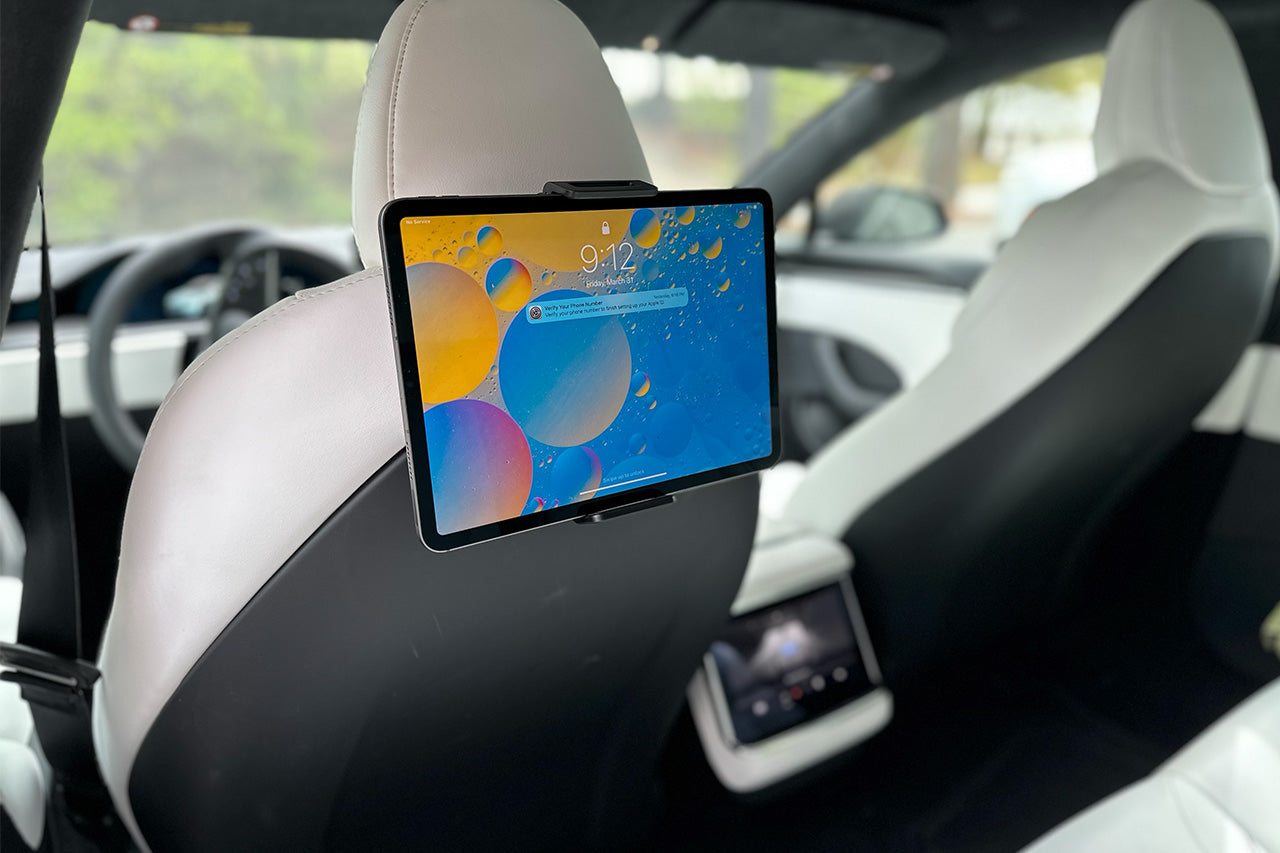 Tesla Model S/X MSX iPad Screen Device Tablet Mount Holder for Backseat Passengers & Kids