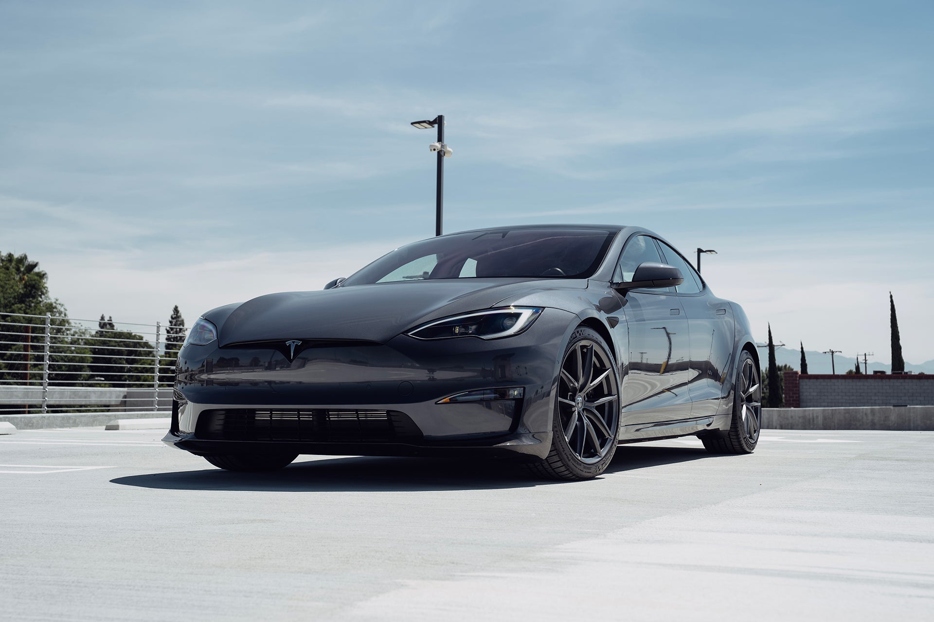 Tesla Model S Long Range & Plaid Carbon Fiber Front Apron (2021 - Present)