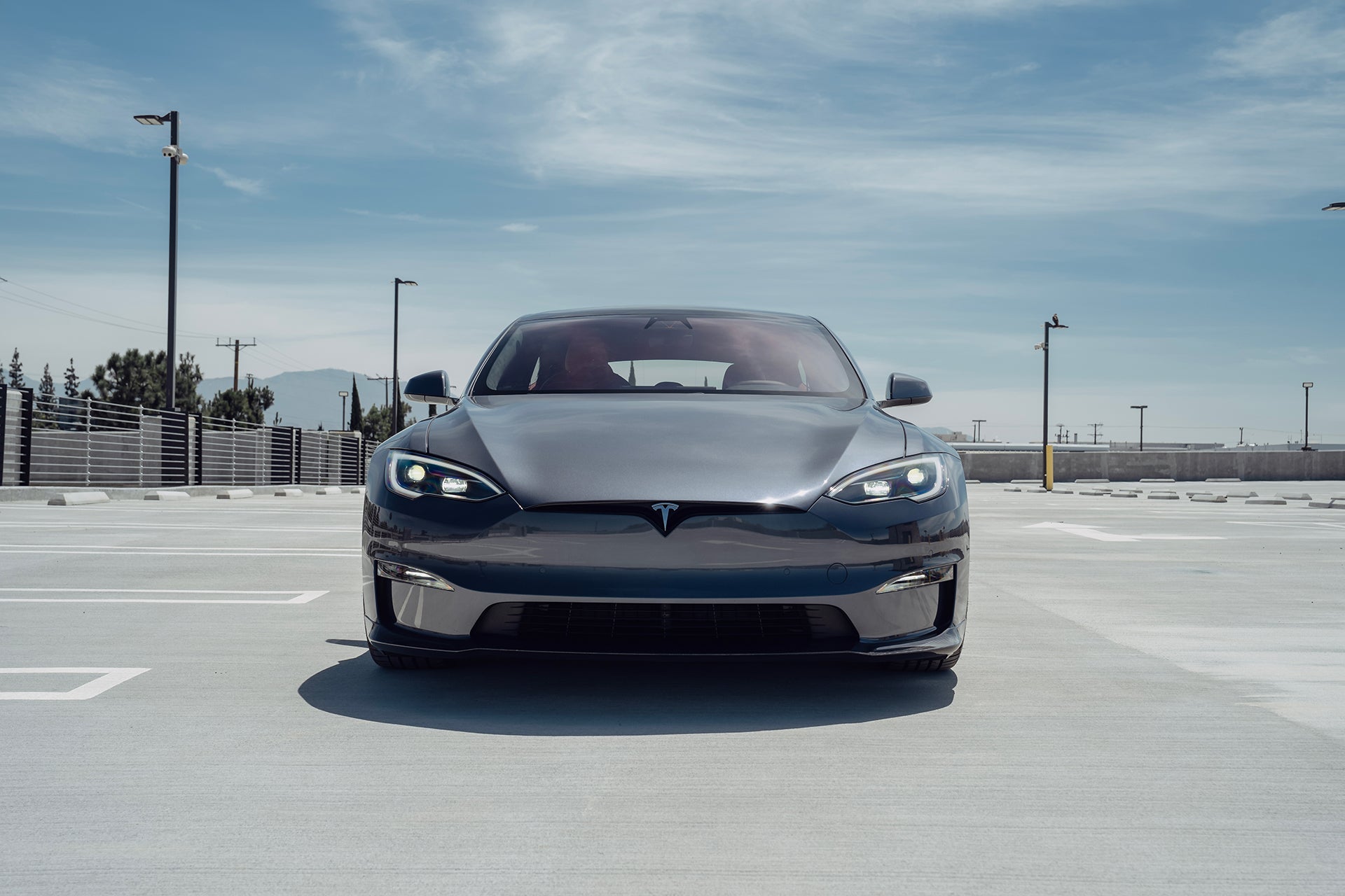 Tesla Model S Long Range & Plaid Carbon Fiber Front Apron (2021 - Present)