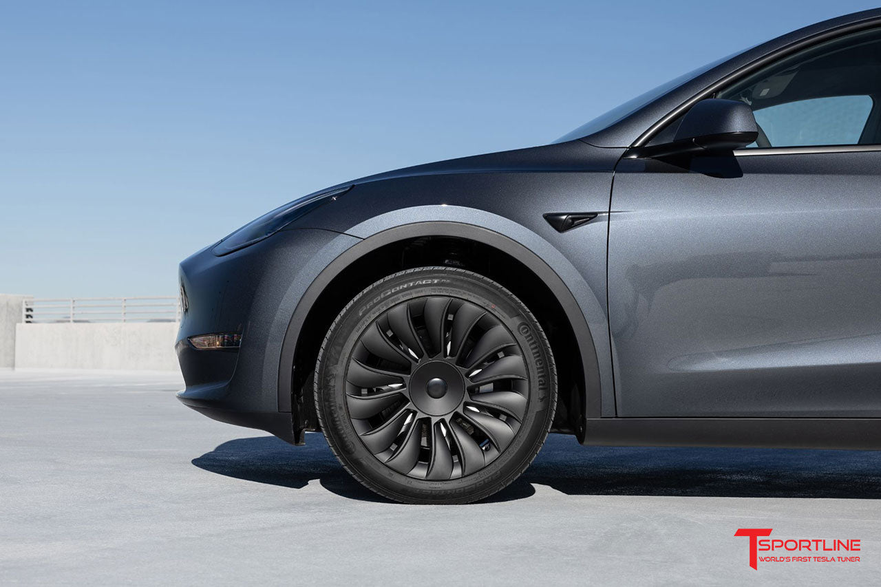 TSY14 Tesla Model Y Uberturbine Styled Aero Wheel Cover for 19" Factory Tesla Wheel
