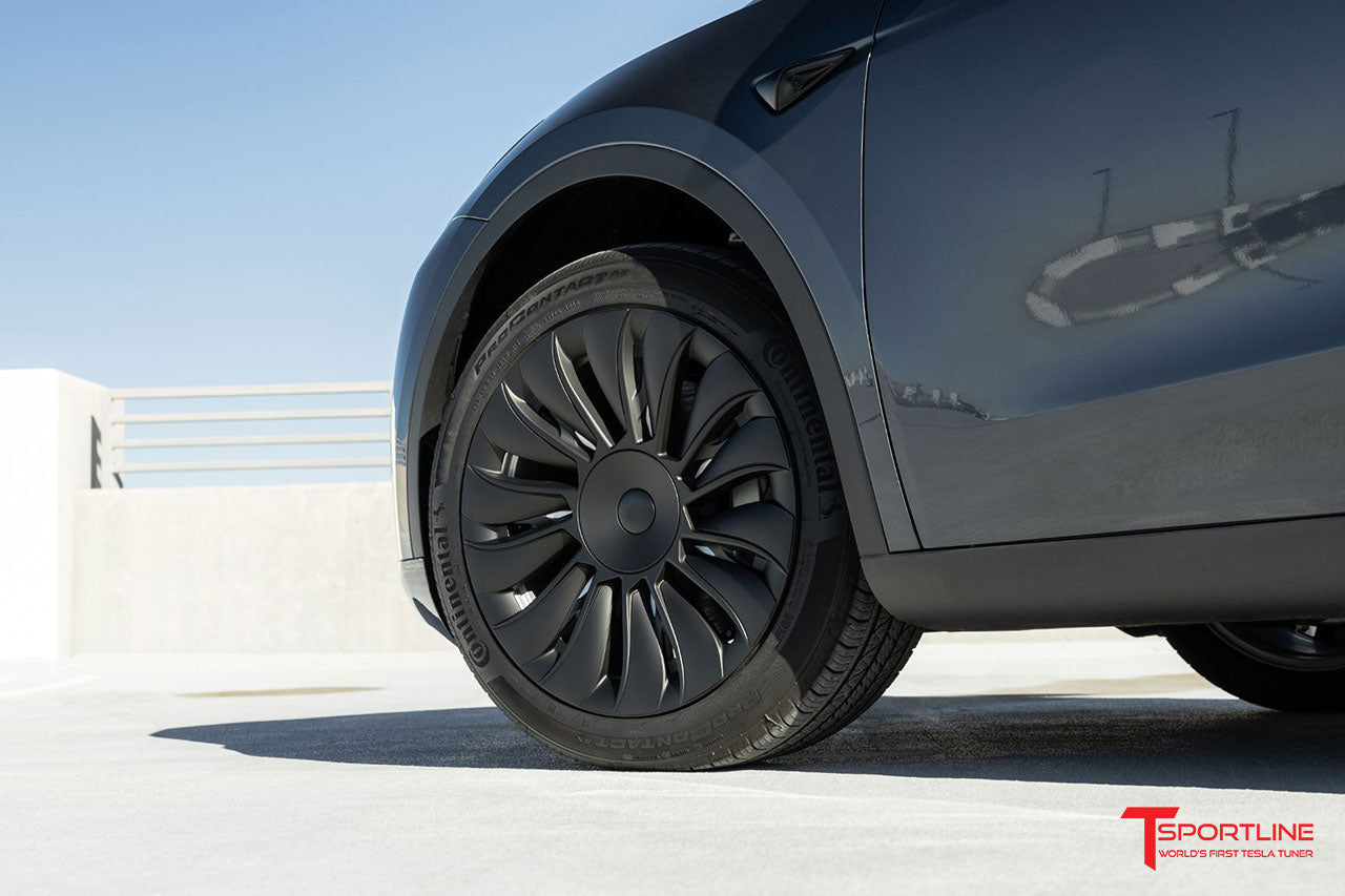 TSY14 Tesla Model Y Uberturbine Styled Aero Wheel Cover for 19" Factory Tesla Wheel