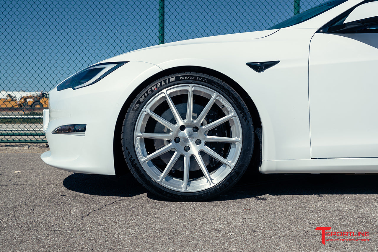 TS112 21" Tesla Model S Long Range & Plaid Wheel and Tire Package (Set of 4)