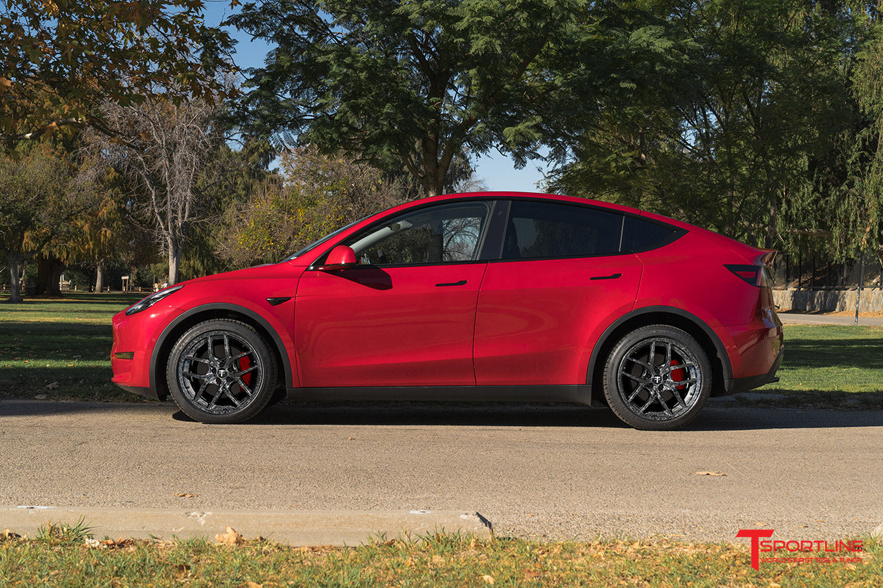 TSC 20" Tesla Model Y Forged Carbon Fiber Wheel and Tire Package (Set of 4)