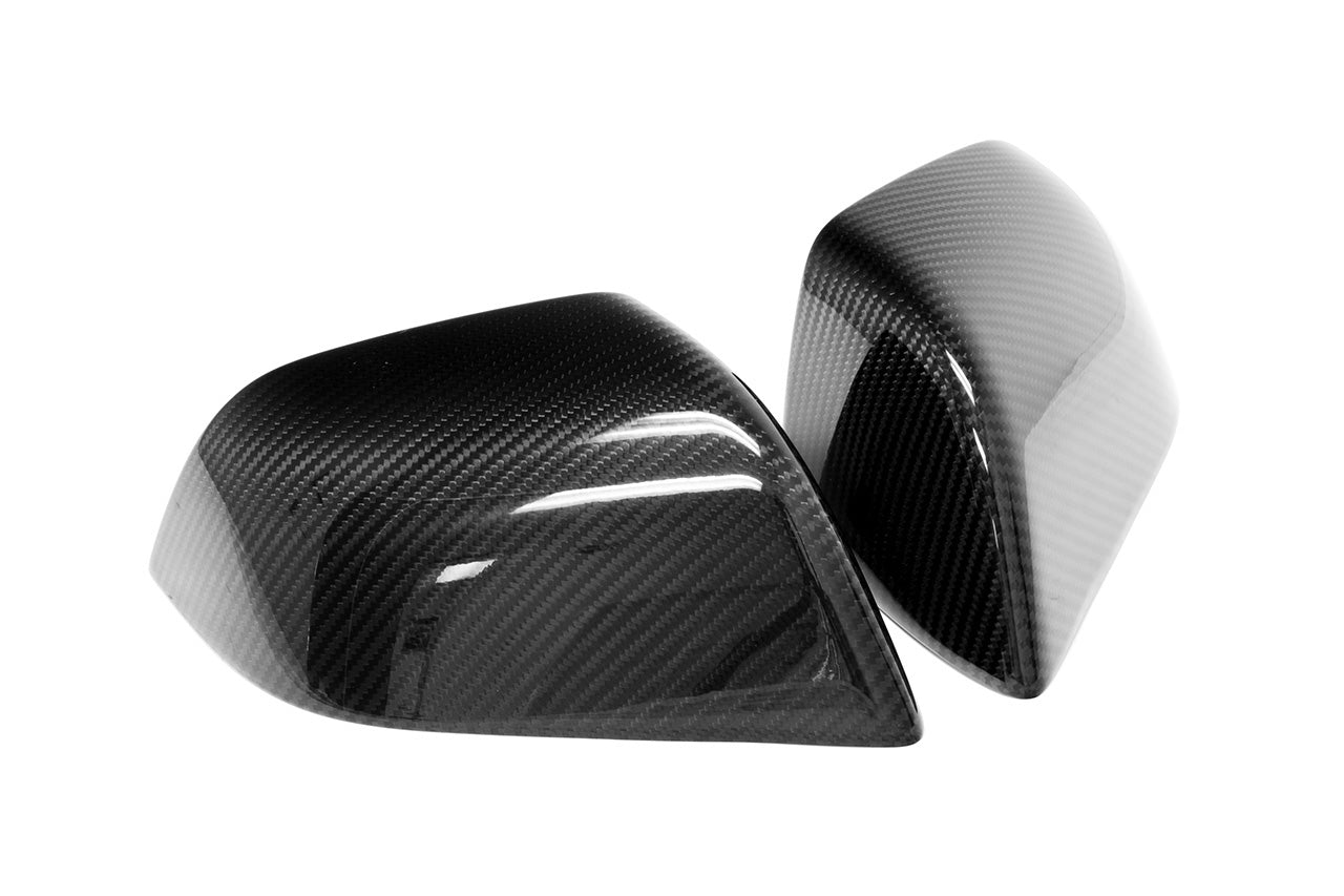 Tesla Model 3 Precision Carbon Fiber Side Mirror Caps (Set of 2 Covers)