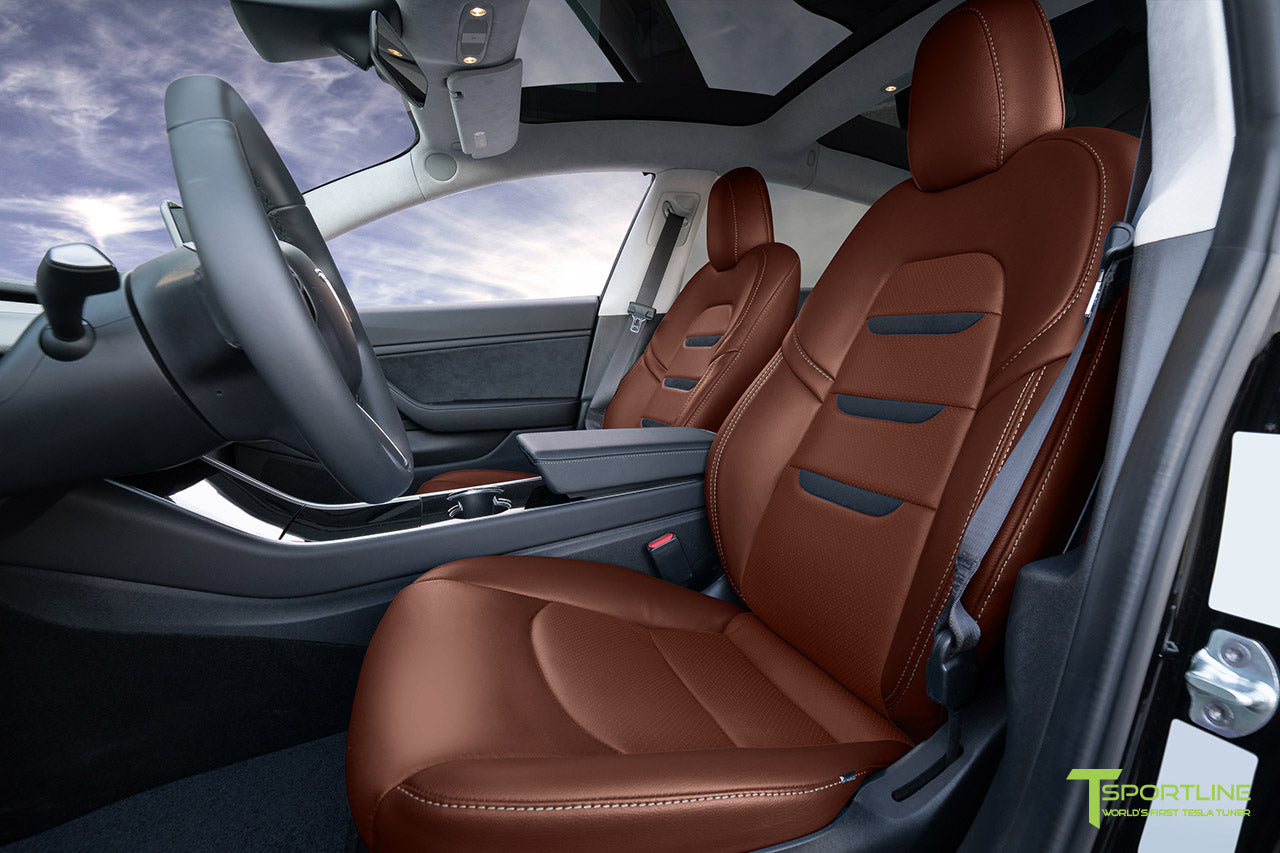 Tesla Model 3 (2017 - 2023) Seat Interior Upgrade Kit - Insignia Design - Perforated