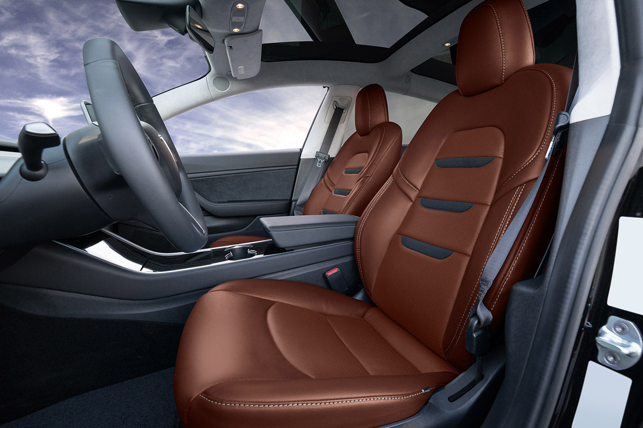 Tesla Model 3 (2017 - 2023) Seat Interior Upgrade Kit - Insignia Design - Perforated
