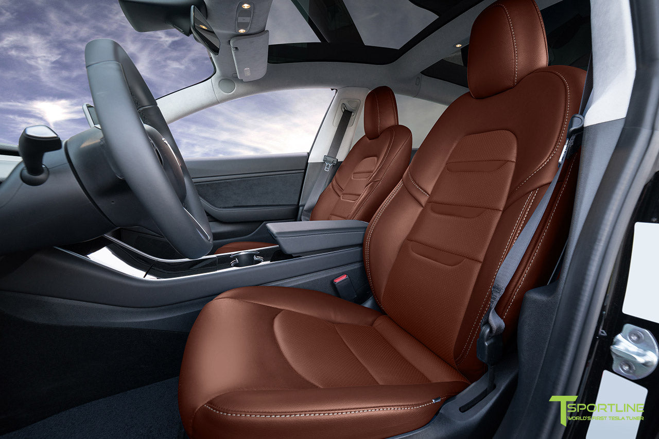Tesla Model 3 (2017 - 2023) Seat Interior Upgrade Kit - Insignia Design - Perforated