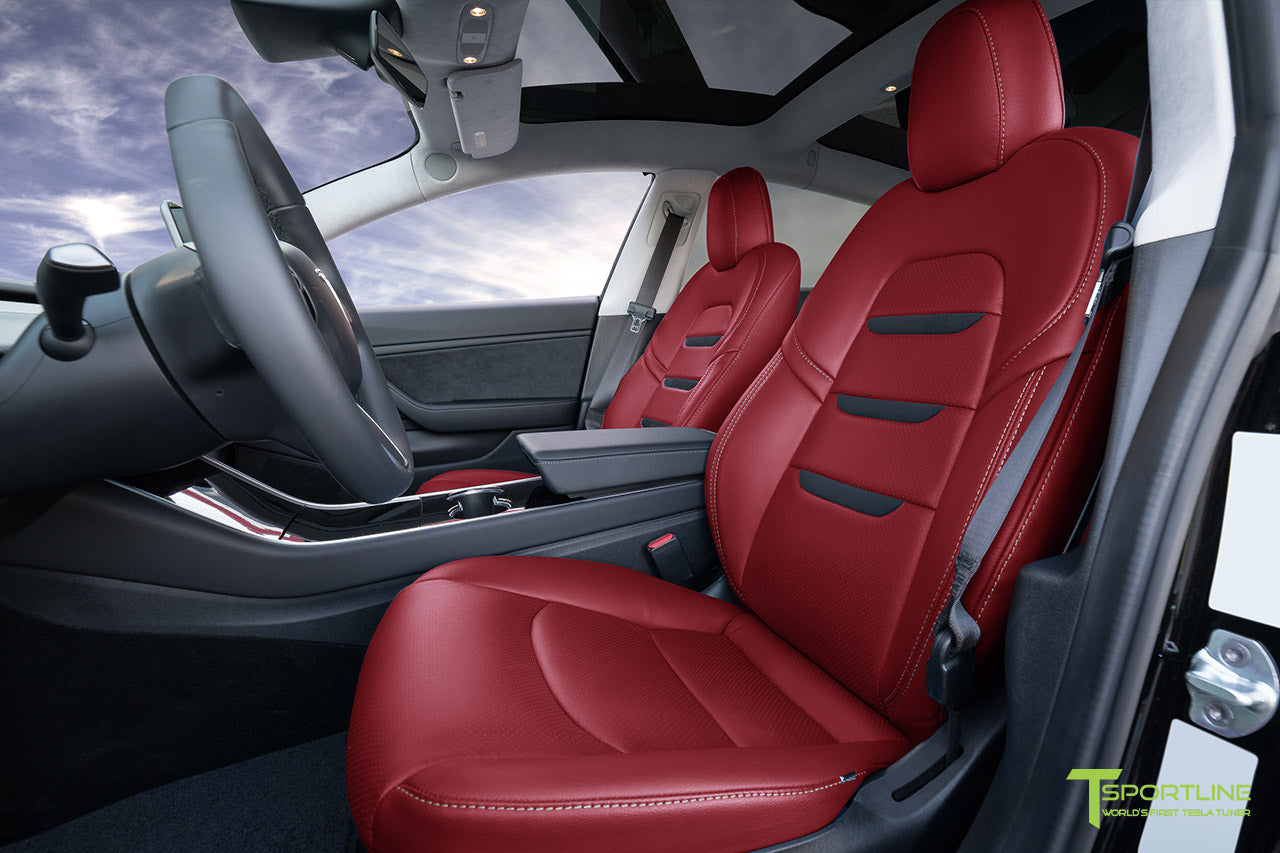 Tesla Model 3 (2017 - 2023) Seat Interior Upgrade Kit - Insignia Design - Perforated
