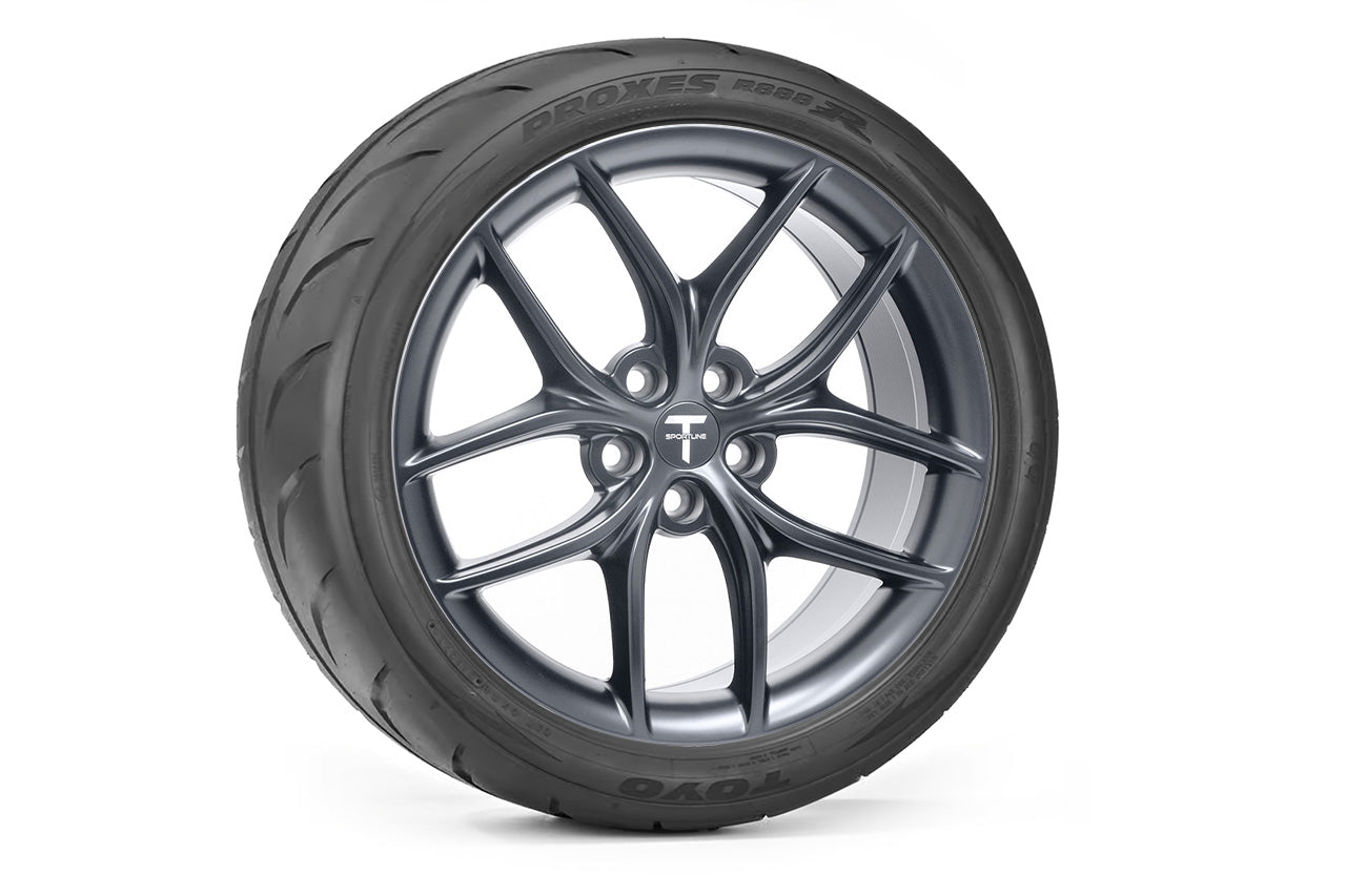 TS5 18" Tesla Model 3 Autocross & Road Racing Wheel and Competition Tire Track Package (Set of 4)