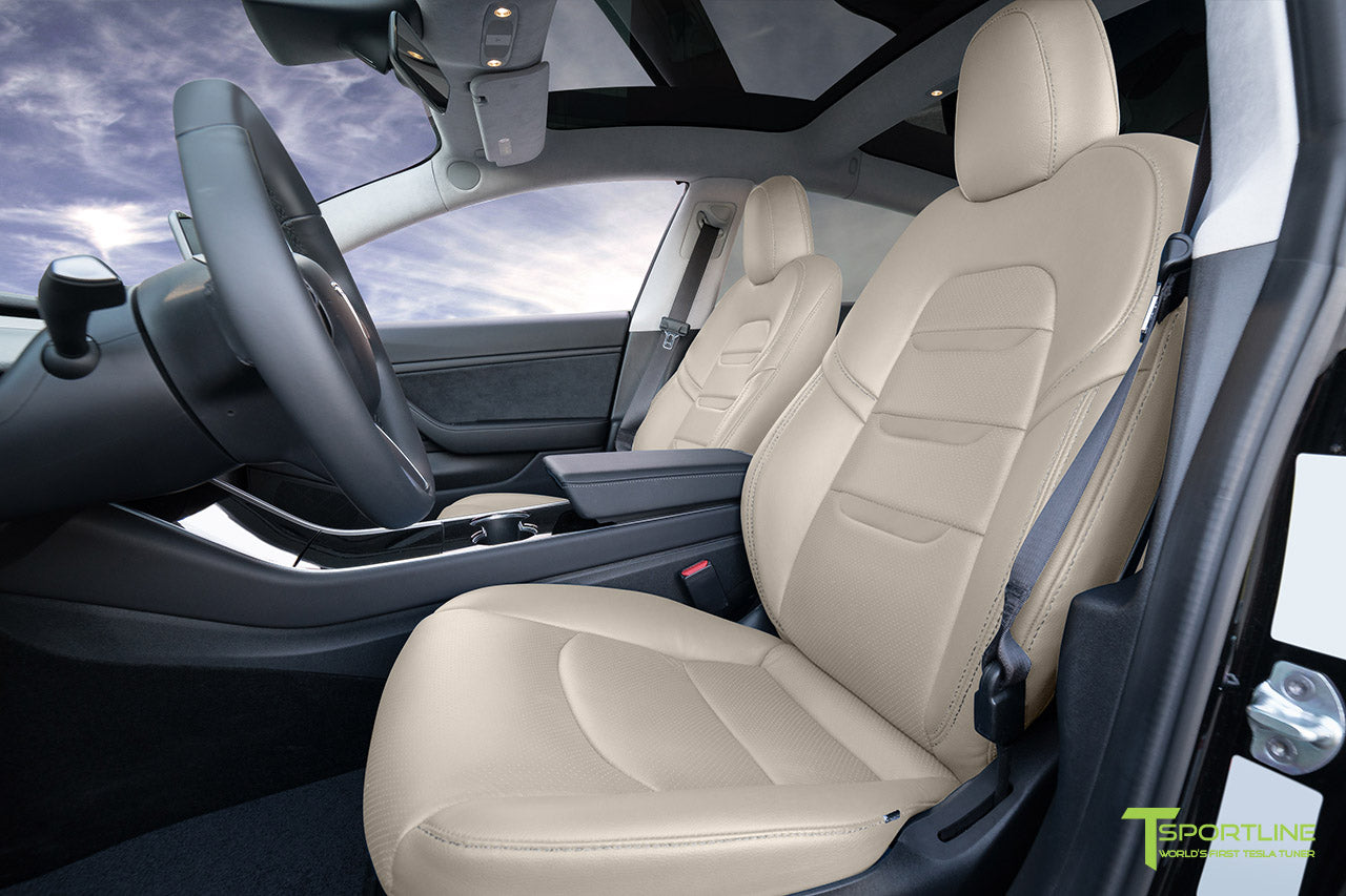 Tesla Model 3 (2017 - 2023) Seat Interior Upgrade Kit - Insignia Design - Perforated