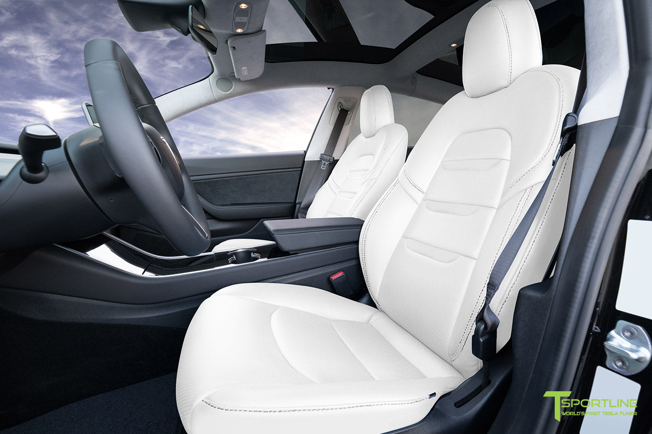Tesla Model 3 (2017 - 2023) Seat Interior Upgrade Kit - Insignia Design - Perforated