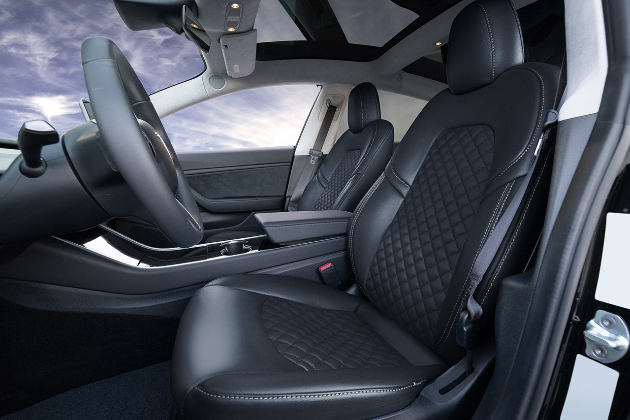 Tesla Model 3 (2017 - 2023) Seat Interior Upgrade Kit - Signature Diamond Design
