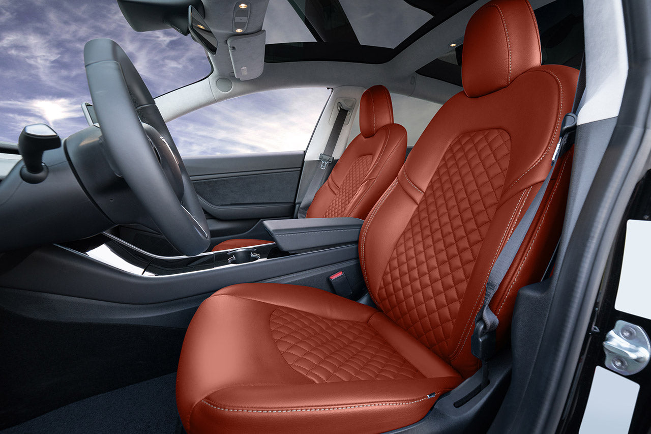 Tesla Model 3 (2017 - 2023) Seat Interior Upgrade Kit - Signature Diamond Design