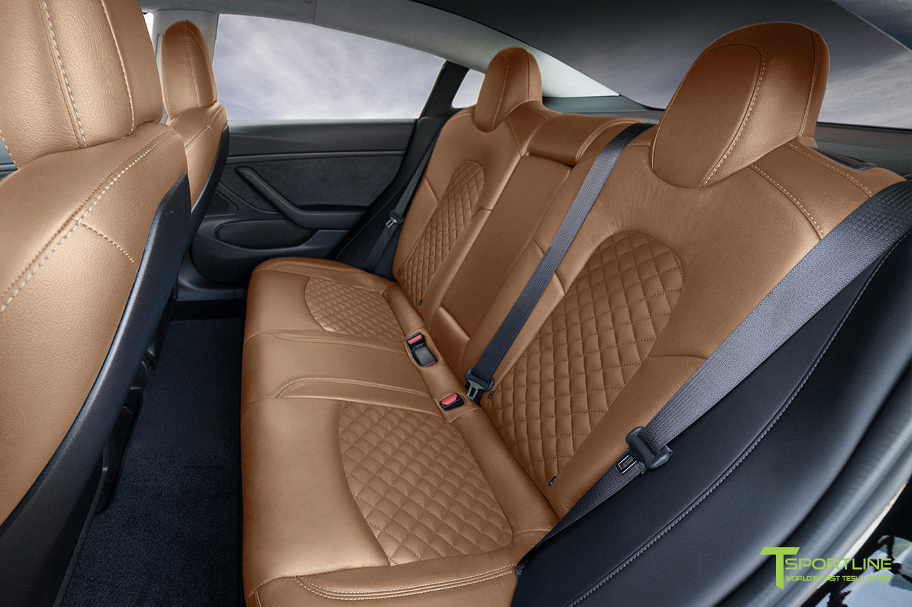 Tesla Model 3 (2017 - 2023) Seat Interior Upgrade Kit - Signature Diamond Design